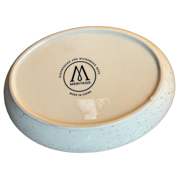 MERITAGE Speckled Elephant Oval Serving Dish Au Gratin Bowl Stoneware 8" x 6" - Picture 6 of 7